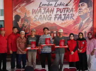Lomba Lukis Putra Sang Fajar: DPC PDI Perjuangan Kabupaten Kediri Pajang Lukisan Terpilih sebagai Apresiasi Seni dan Semangat Bung Karno