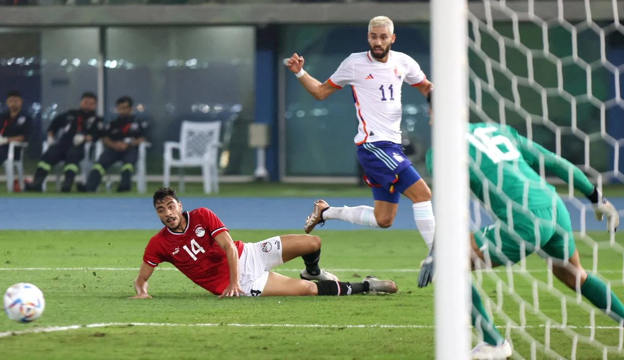 Nathan Ngoy Tampil Gemilang di Lini Belakang, Belgia Tertahan Imbang Lawan Mesir