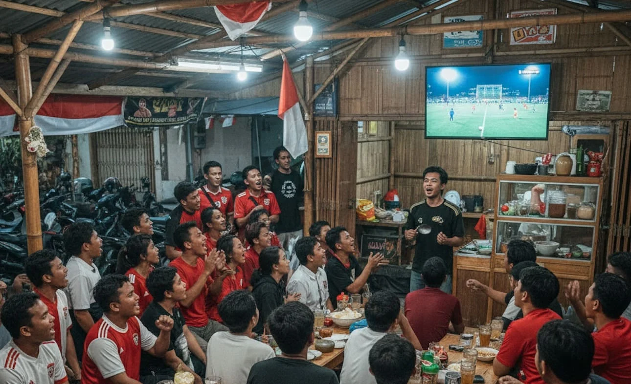 Nobar Piala Dunia 2026 di Pasar Anyar Tangerang: Pedagang Berharap Omzet Meningkat