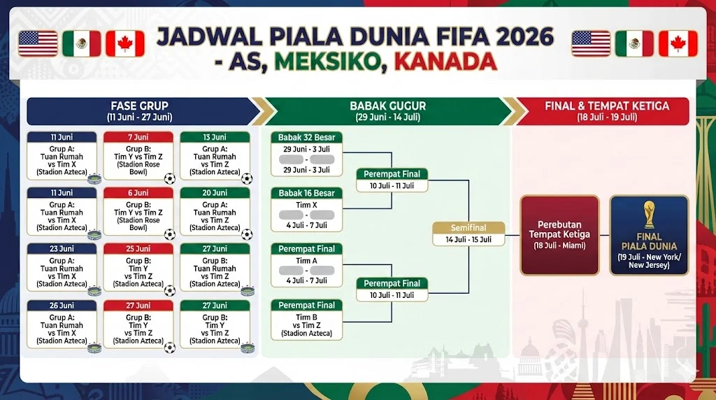 Piala Dunia 2026 Makin Seru: Cek FIFA World Cup Jadwal Lengkap dan Cara Nonton di TVRI