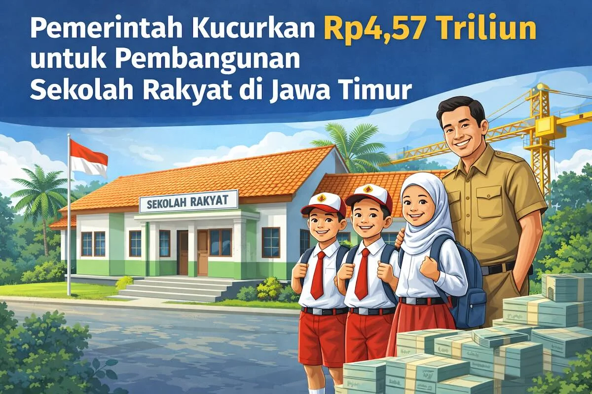 Progres Pembangunan Sekolah Rakyat Jatim 1 Tembus 77 Persen, Ditargetkan Rampung 2026