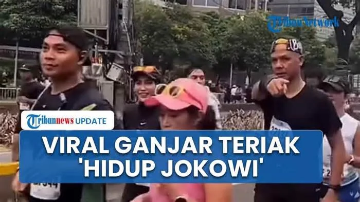 Viral Video Ganjar Pranowo Teriak 'Hidup Jokowi' Saat Ikut Marathon di Jakarta, Lari Sambil Tertawa