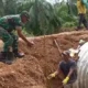 Babinsa Dampingi Pembangunan Jembatan Aramco di Desa Cot Girek, Wujud Sinergi TNI dan Masyarakat