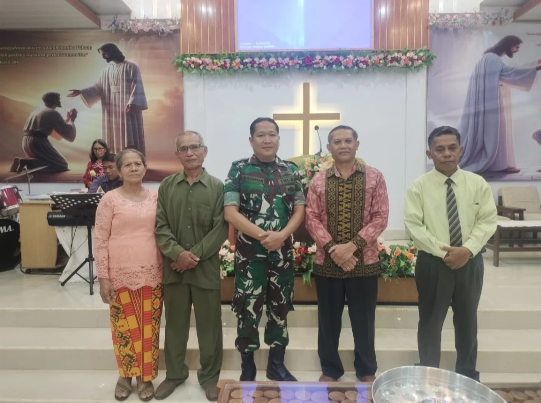 Babinsa Parongil Perkuat Silaturahmi dengan Jemaat GPSI Kristus Gembala