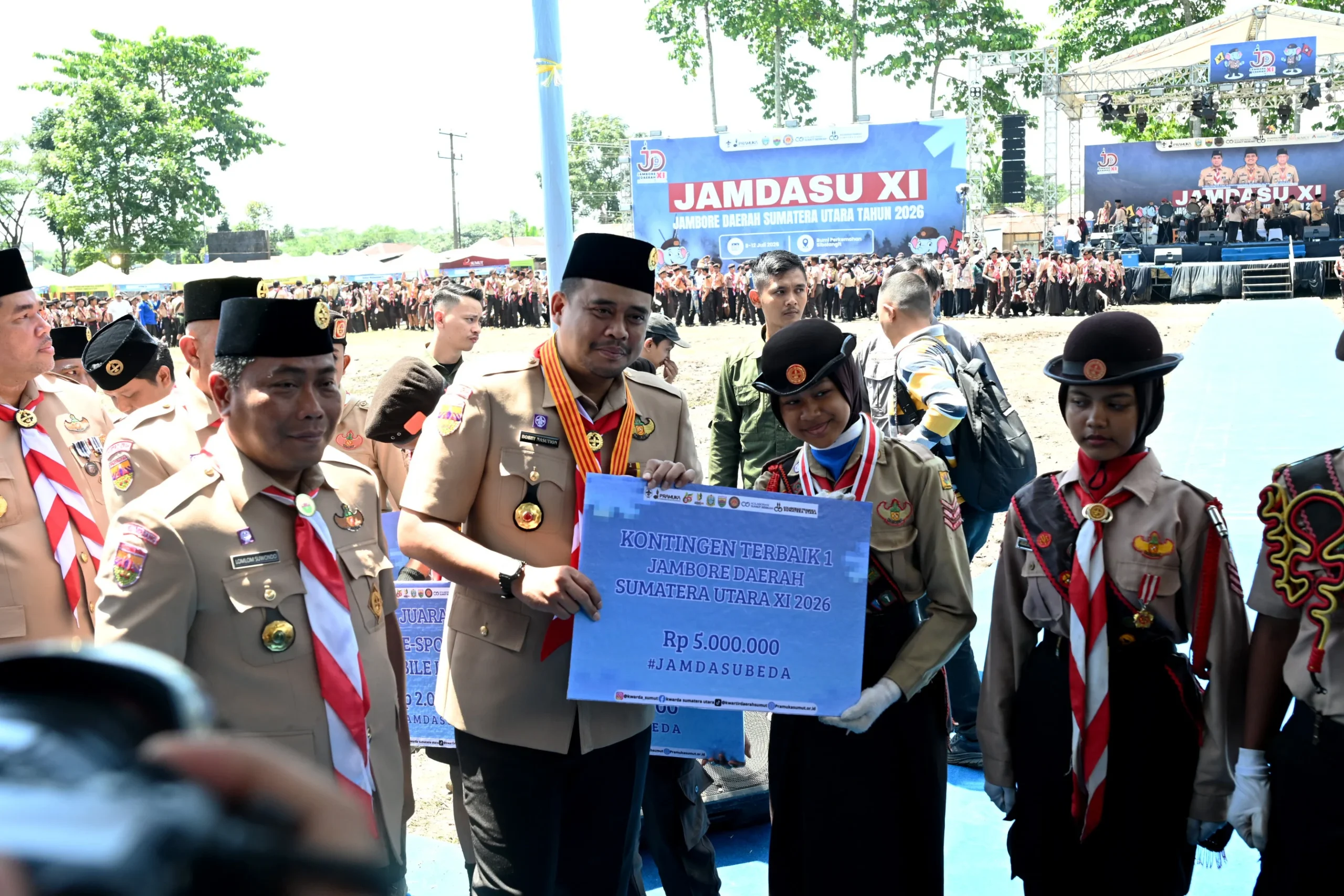 Bobby Nasution Tutup Jambore Daerah, 19 Petugas Diberangkatkan ke Jamnas