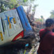 Bus Sugeng Rahayu Terjun ke Sungai di Nganjuk, Empat Penumpang Luka-Luka