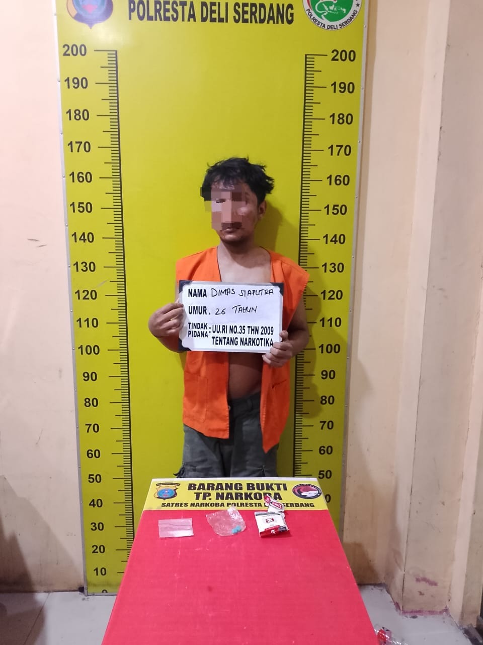 Berkat Informasi Warga, Polisi Amankan Terduga Pemilik Sabu dan Pil Ekstasi di Deli Serdang