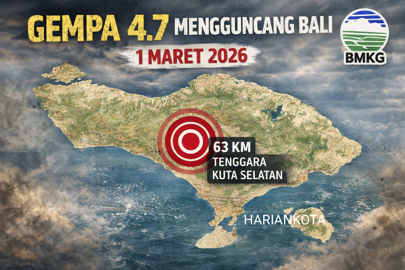 Gempa Bali Hari Ini: Getaran Terasa, Warga Diimbau Tetap Tenang
