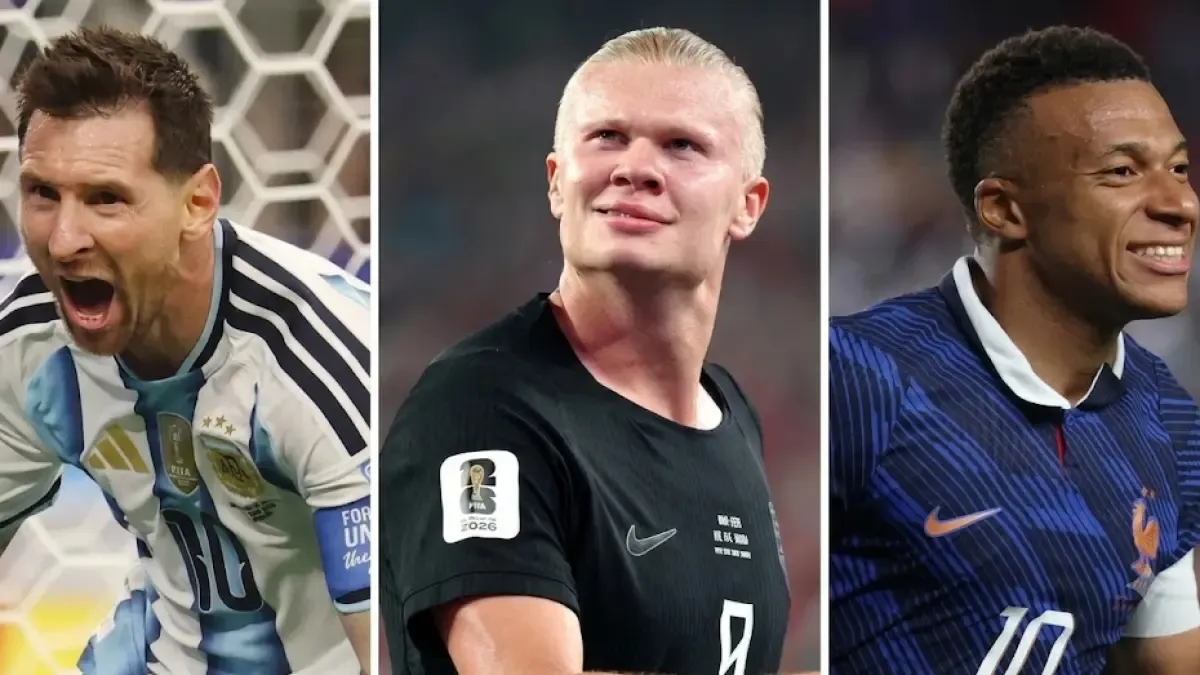 Haaland Samai Messi dan Mbappe di Puncak Top Skor Piala Dunia 2026
