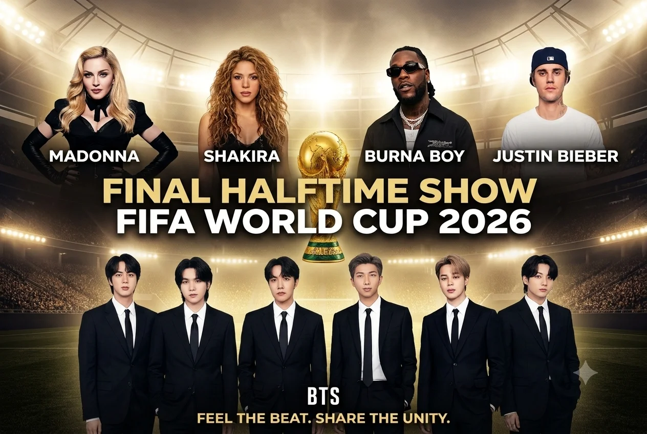 Justin Bieber hingga BTS Jadi Bintang Utama di Halftime Show Final Piala Dunia 2026