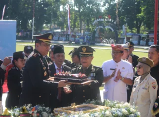Kokohkan Solidaritas, Kasdim Tabanan Hadiri Puncak Peringatan Hari Bhayangkara ke-80