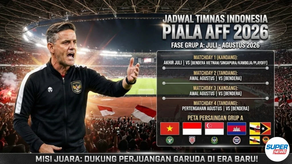 Live RCTI! Jadwal Lengkap Timnas Indonesia di Piala AFF 2026, Saksikan Perjuangan Garuda