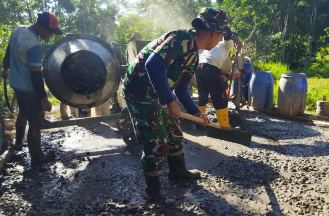 Menjemput Impian, Pengecoran Jalan di Desa Cukil Dikebut Awal Pekan