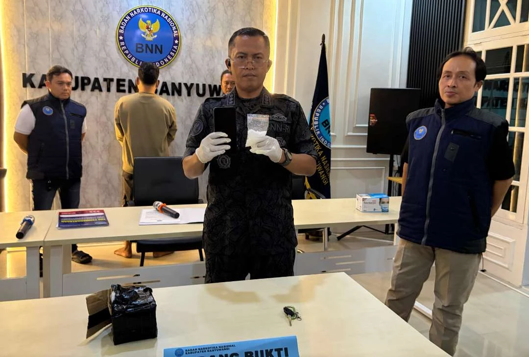 Operasi Senyap BNNK Banyuwangi Tangkap Residivis Bawa Sabu 40 Gram, Diduga Jaringan Antar Kota