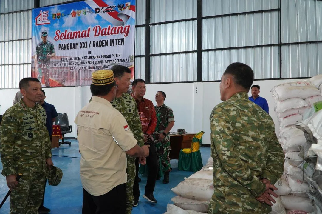 Pangdam Apresiasi Perkembangan Koperasi Merah Putih di Tubaba: Sinergi TNI dan Pemerintah Dorong Ekonomi Kerakyatan