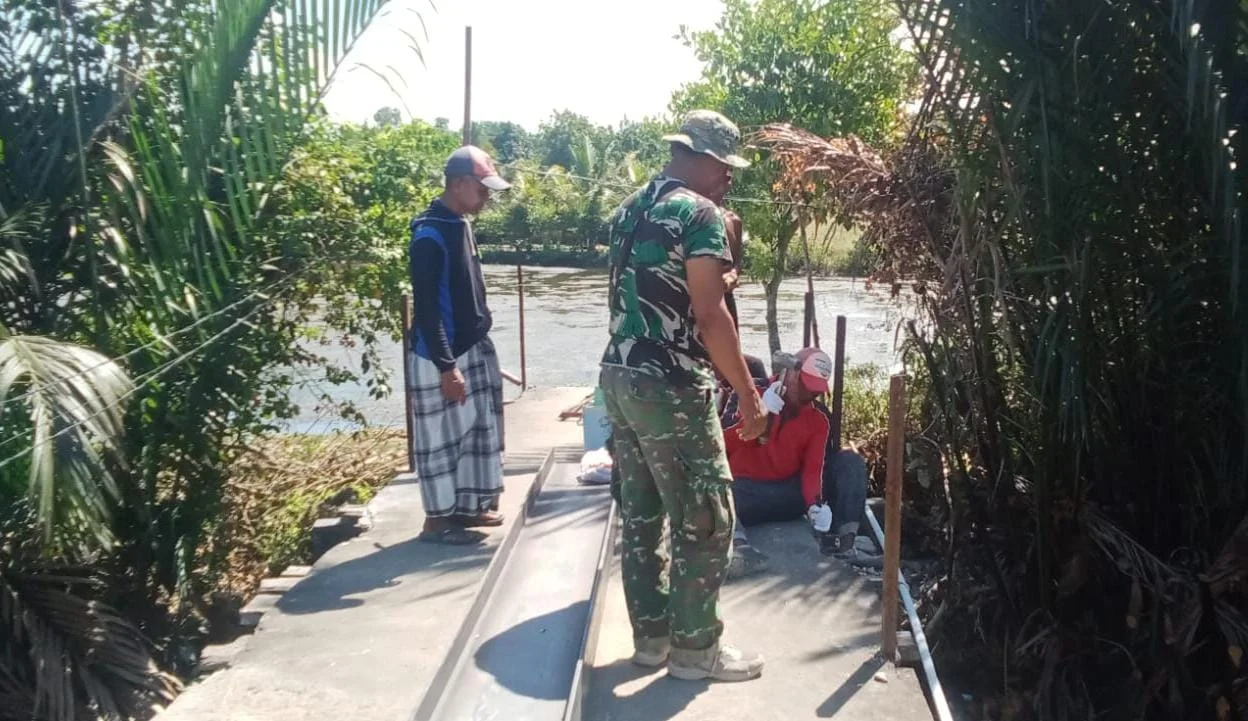 Pembangunan Jembatan Bengtemoran Blega Dimulai dengan Pembongkaran