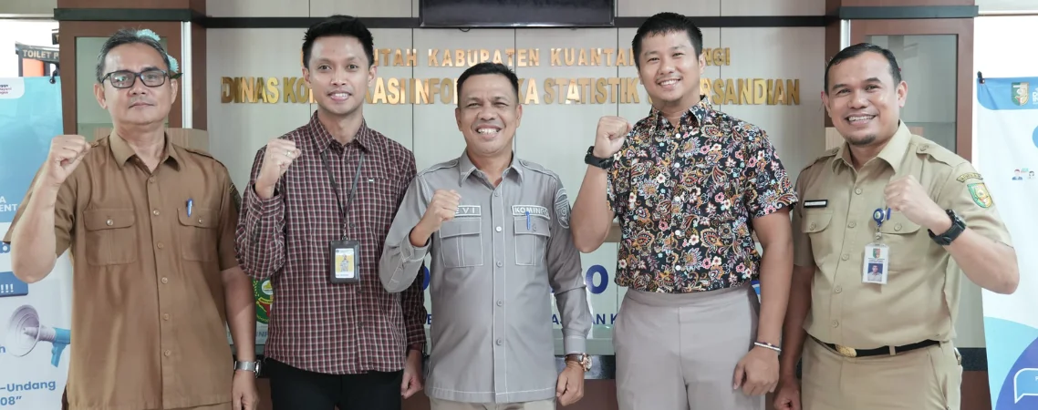 Perkuat Sinergi, Diskominfoss Kuansing Terima Kunjungan KP2KP Kuansing