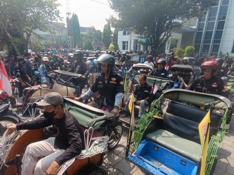 Ratusan Sopir Bentor Desak Penundaan Malioboro Full Pedestrian