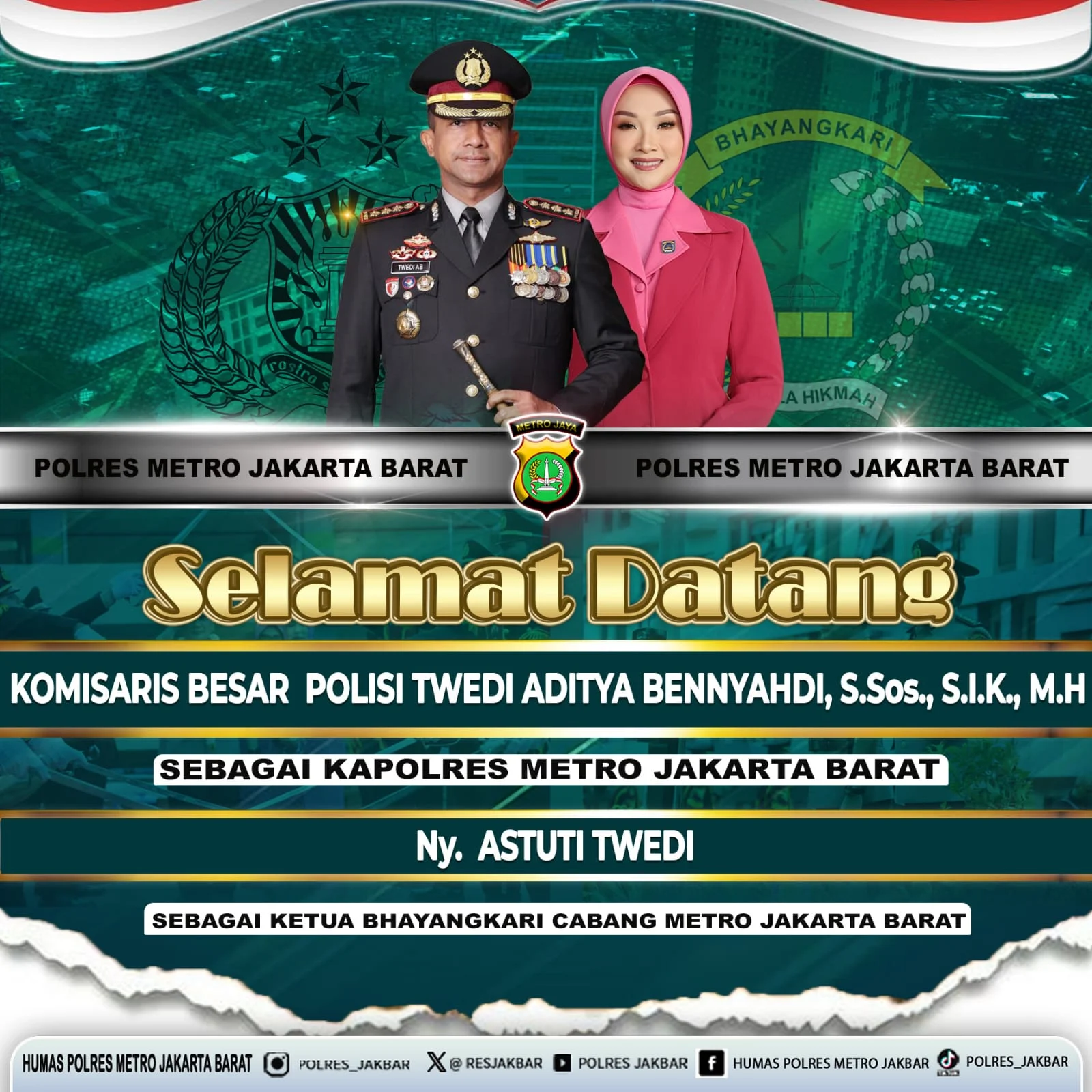 Sosok Kombes Pol Nasriadi, Kapolres Metro Jakarta Barat yang Baru, Lulusan Akpol 2000