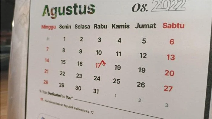Tanggal 1 Agustus Hari Apa? Ini Daftar Perayaan Nasional dan Internasional