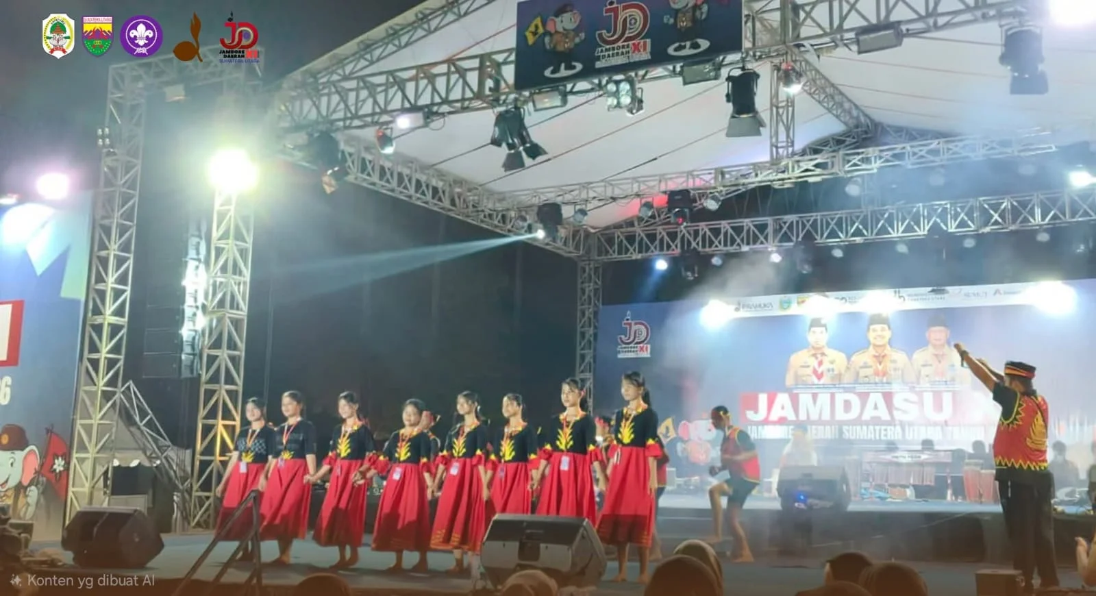 Tari Nias Meriahkan Pentas Seni Jambore Daerah XI Gerakan Pramuka Sumut Tahun 2026