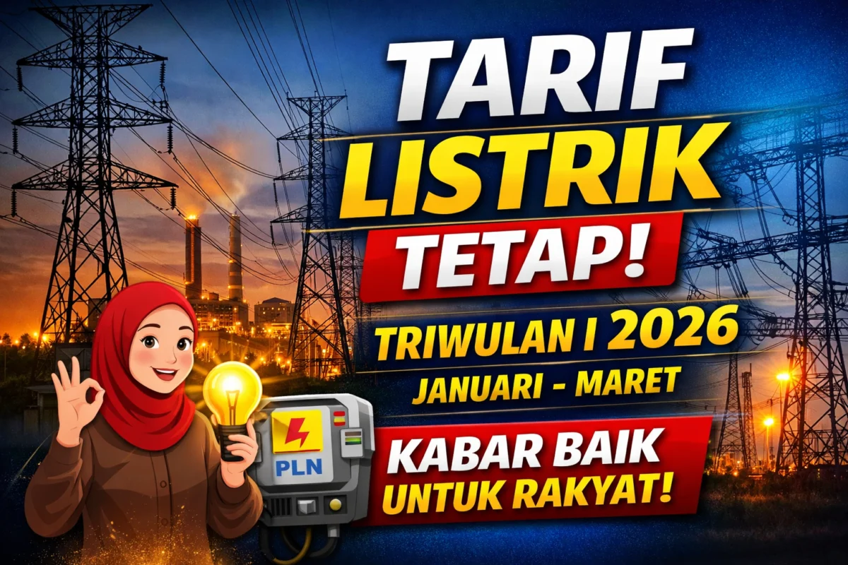 Tarif Listrik Juli-September 2026 Diumumkan Tetap, Pemerintah Jaga Daya Beli Masyarakat