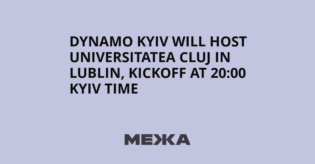 Universitatea Cluj Siap Hadapi Dynamo Kyiv di Leg Kedua Kualifikasi Europa League