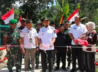 Wakil Bupati Resmikan Jembatan Beton Merah Putih di Jorong Bukik Apik, Wujud Gotong Royong Perkuat Infrastruktur