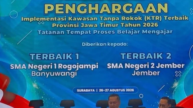 Banyuwangi Raih Dua Penghargaan Terbaik Kawasan Tanpa Rokok dari Pemprov Jatim