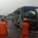 Bus Rombongan AMPB dari Pati Dilempari Batu di Tol Jakarta-Cikampek, Tiga Penumpang Luka Ringan