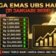 Cek Harga Emas Hari Ini 31 Agustus 2026: UBS, Galeri24, dan Antam