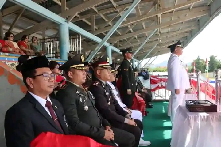 Upacara Detik-Detik Proklamasi HUT ke-81 RI di Kabanjahe Berlangsung Khidmat