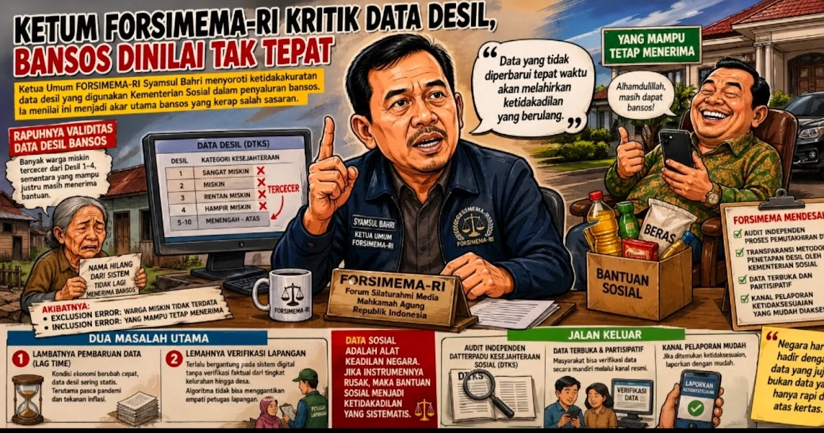 DPR Soroti Ketidakakuratan Data Desil, Dorong Perbaikan untuk Bansos Tepat Sasaran