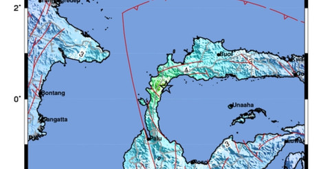Gempa 6,2 M Guncang Parigi Moutong, Getaran Terasa di Donggala hingga Bontang