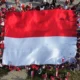 HUT ke-81 RI, Bendera Merah Putih Raksasa Membentang di Berbagai Lokasi Nasional