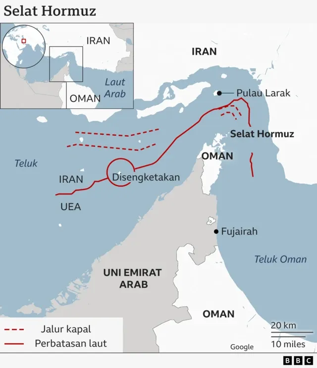 Iran Tegaskan Tidak Akan Buka Selat Hormuz Tanpa Syarat Berat dari AS