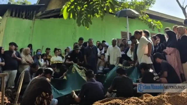 Jenazah Muksin Dondo Korban Drag Race Kotamobagu Dimakamkan di Samping Rumahnya