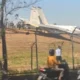 Jet Tempur Sukhoi TNI AU Tergelincir Nyaris Hantam Jalan Raya