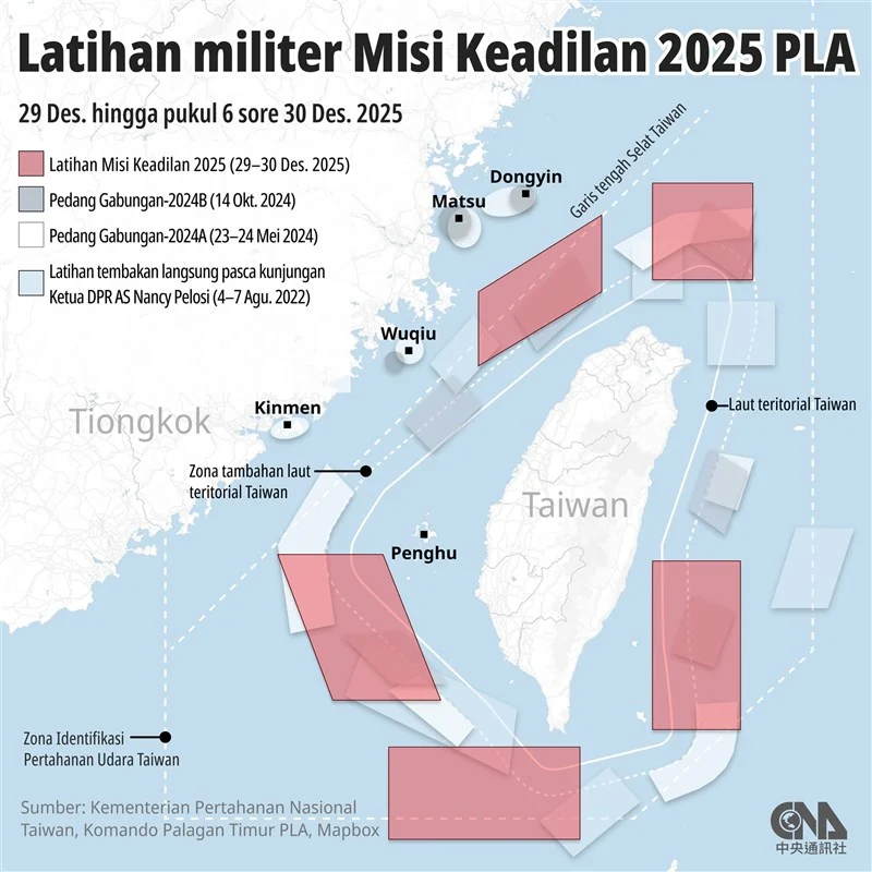 Kemlu Buka Suara soal Latihan Militer China-Indonesia di Perairan Timur Taiwan
