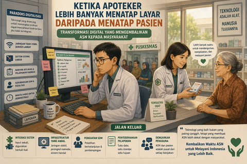 Ketika Apoteker Lebih Banyak Menatap Layar daripada Menatap Pasien
