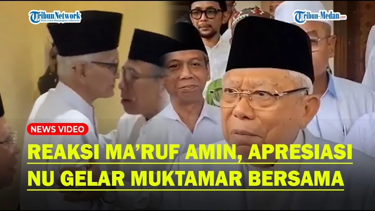Ma'ruf Amin dan Gus Yahya Tegaskan Pemerintah Tak Intervensi Muktamar Ke-35 NU