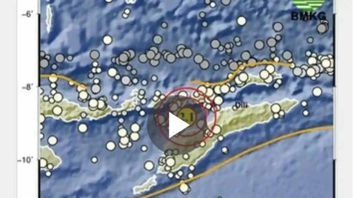 NTT Kembali Diguncang Gempa M 5,7 pada Rabu Malam, Ini Informasinya
