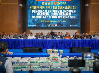 Operasi Gabungan Gagalkan Penyelundupan 1,3 Ton Ketamine di Perairan Natuna