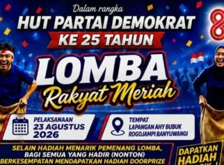 Partai Demokrat Banyuwangi Gelar Lomba Rakyat Meriah Sambut HUT Partai dan Kemerdekaan RI