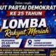 Partai Demokrat Banyuwangi Gelar Lomba Rakyat Meriah Sambut HUT Partai dan Kemerdekaan RI