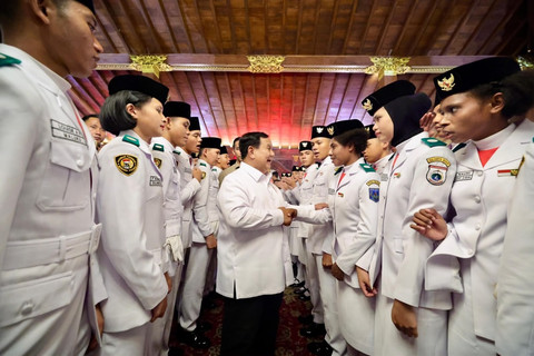 Prabowo Apresiasi Paskibraka 2026 Bawa Semangat Merah Putih di Setiap Langkah