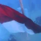 Sambut HUT RI, Merah Putih Berkibar di Laut Nabire dan Banten