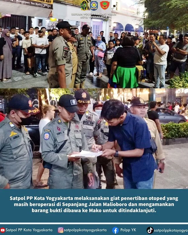 Satpol PP Yogyakarta Menyita 7 Plang Malioboro Ilegal Milik Oknum Fotografer