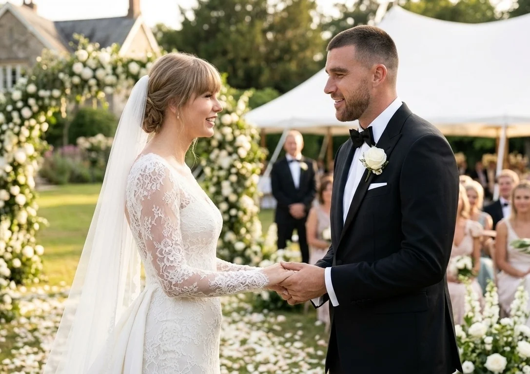 Travis Kelce Sebut Pernikahannya dengan Taylor Swift sebagai Malam Terbaik dalam Hidupnya