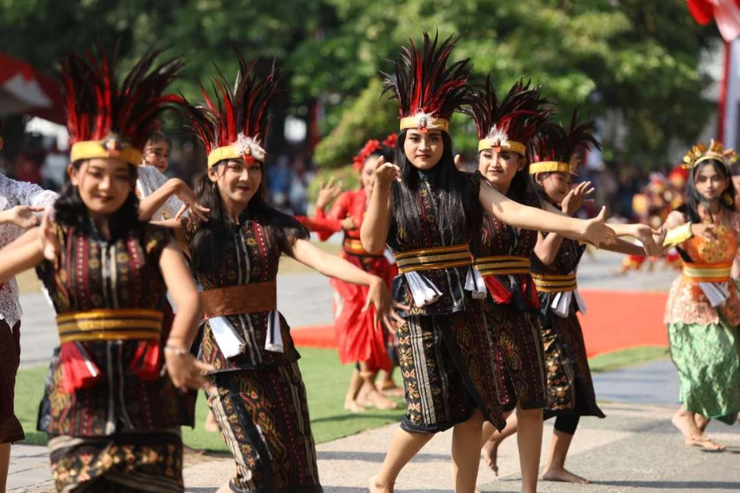 Upacara Peringatan HUT RI di Banyuwangi Dimeriahkan Pentas Seni Nusantara